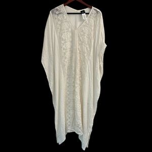Echo Ivory Lace swim cover up sz L / Xl